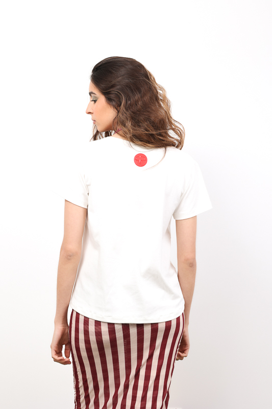 REMERA DAMA PETALO ESCOTE  V